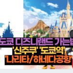 도쿄 디즈니랜드 가는법  '신주쿠' '도쿄역' '나리타/하네다공항'
