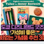 도쿄 디즈니랜드 굿즈  가성비 좋은 후회없는 기념품 추천 3종류