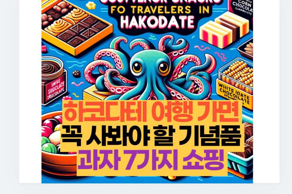 하코다테 여행 가면  꼭 사봐야 할 기념품  과자 7가지 쇼핑 