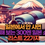 일본에서 안 사면  손해 보는 300엔 일본 쇼핑리스트 22가지