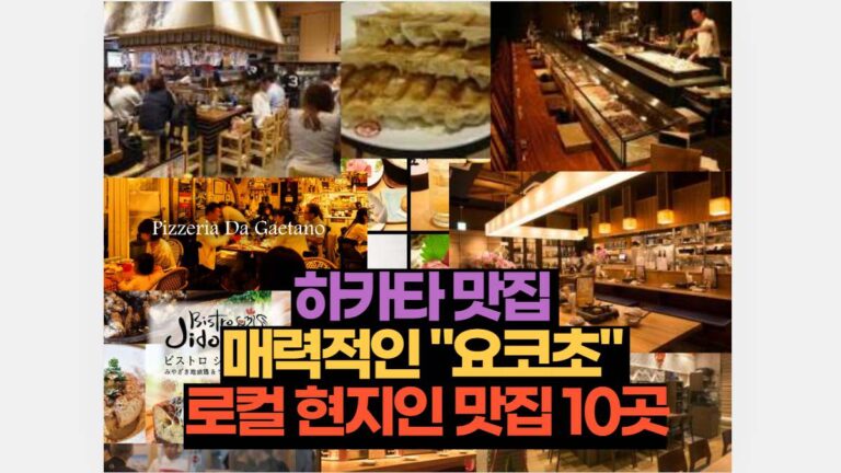 하카타 맛집  매력적인 "요코초"  로컬 현지인 맛집 10곳